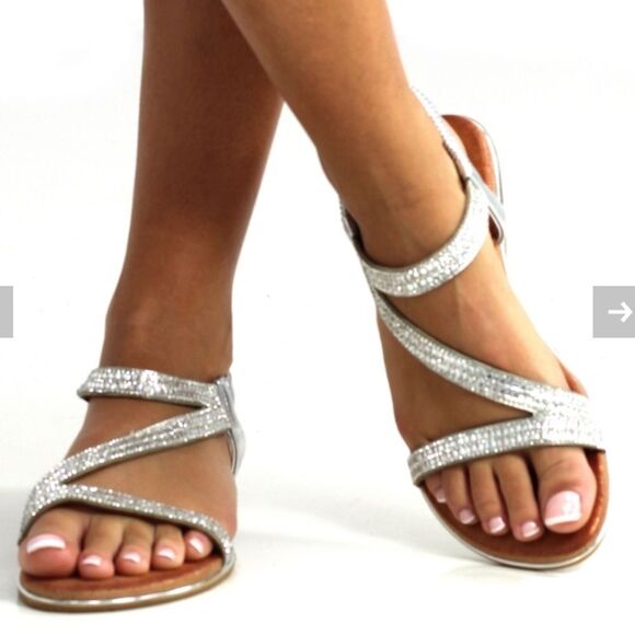 HERSTYLE WOMEN"S TALLUTO JEWEL EMBELLISHMENTS DESIGN DETAILS OPEN TOE SANDAL G1 - Picture 1 of 13